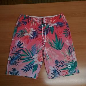 Hollister Hawaiian board shorts mens size 30